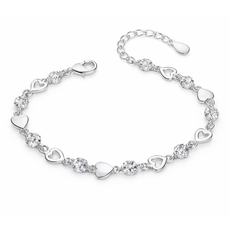 Herzarmband mit Zirkonia