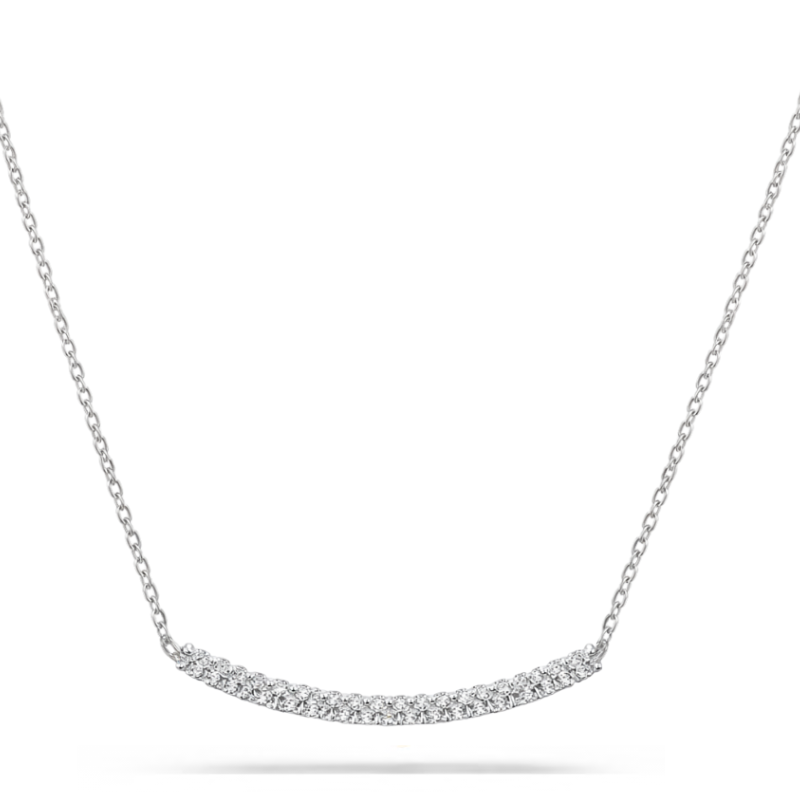 Collier-Halskette mit Pavé-Element