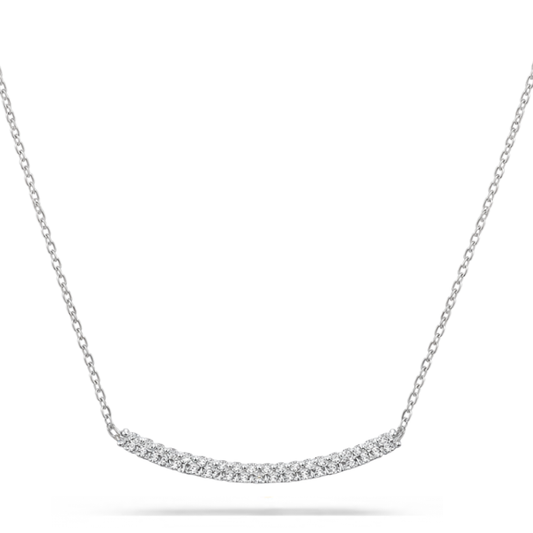 Collier-Halskette mit Pavé-Element