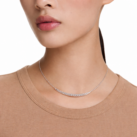 Collier-Halskette mit Pavé-Element